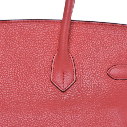 Hermes Taurillon Clemence Birkin 35 Bougainvillea 27 of 33
