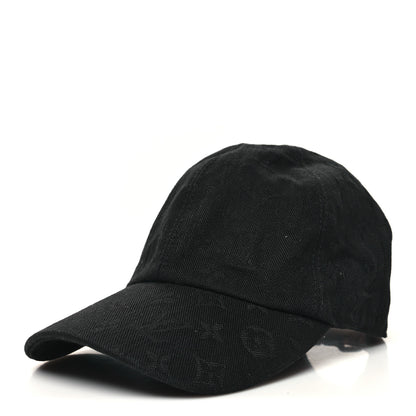 Louis Vuitton Monogram Jacquard Essential Cap 60 Black 1 of 7