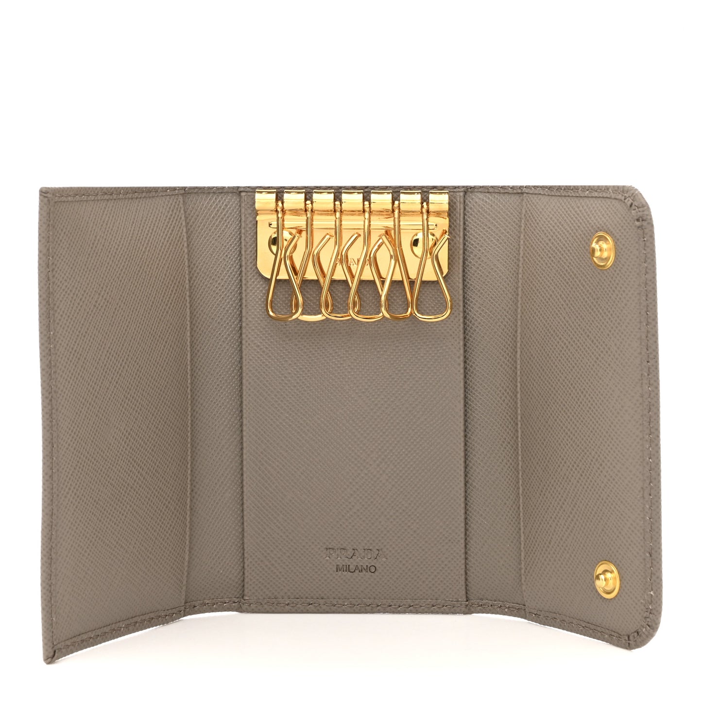 Saffiano Fiocco 6 Key Holder Argilla