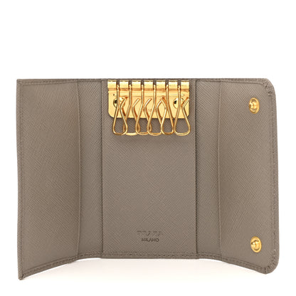 Prada Saffiano Fiocco 6 Key Holder Argilla 5 of 9