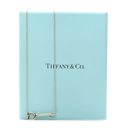 Tiffany 18K Yellow Gold Heart Key Pendant Necklace 6 of 6