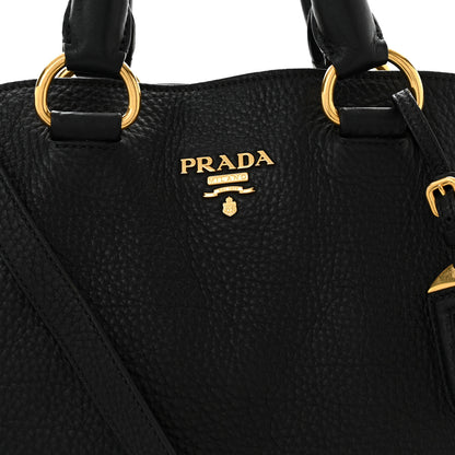 Prada Vitello Daino Shopping Tote Black 9 of 11