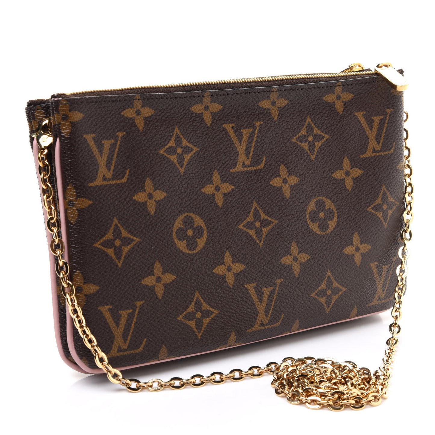 Monogram Blooming Flowers Double Zip Pochette