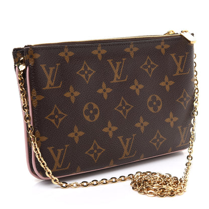 Louis Vuitton Monogram Blooming Flowers Double Zip Pochette 3 of 11
