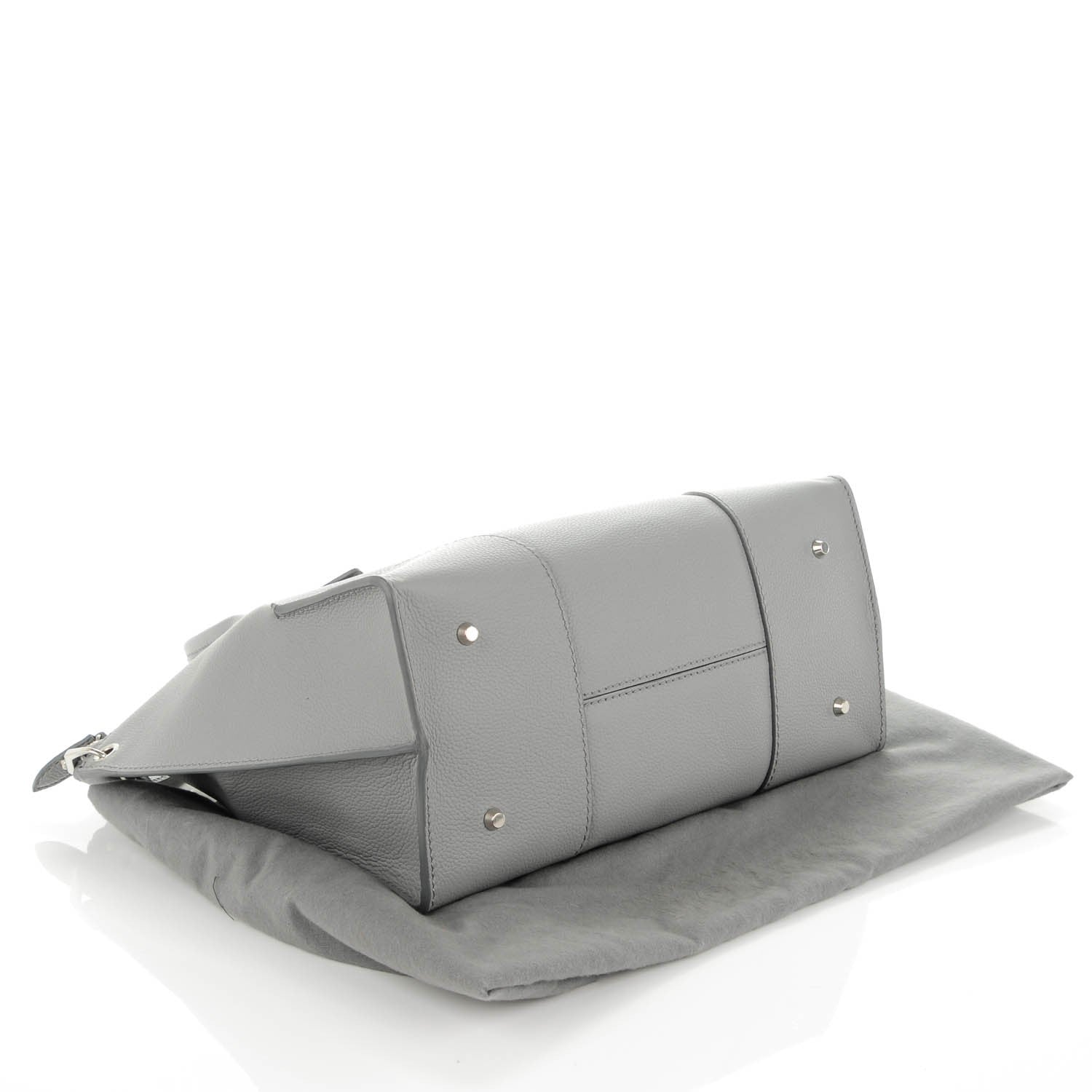 Alexander McQueen Grained Calfskin Legend Satchel Medium Grey Melange 4 of 7