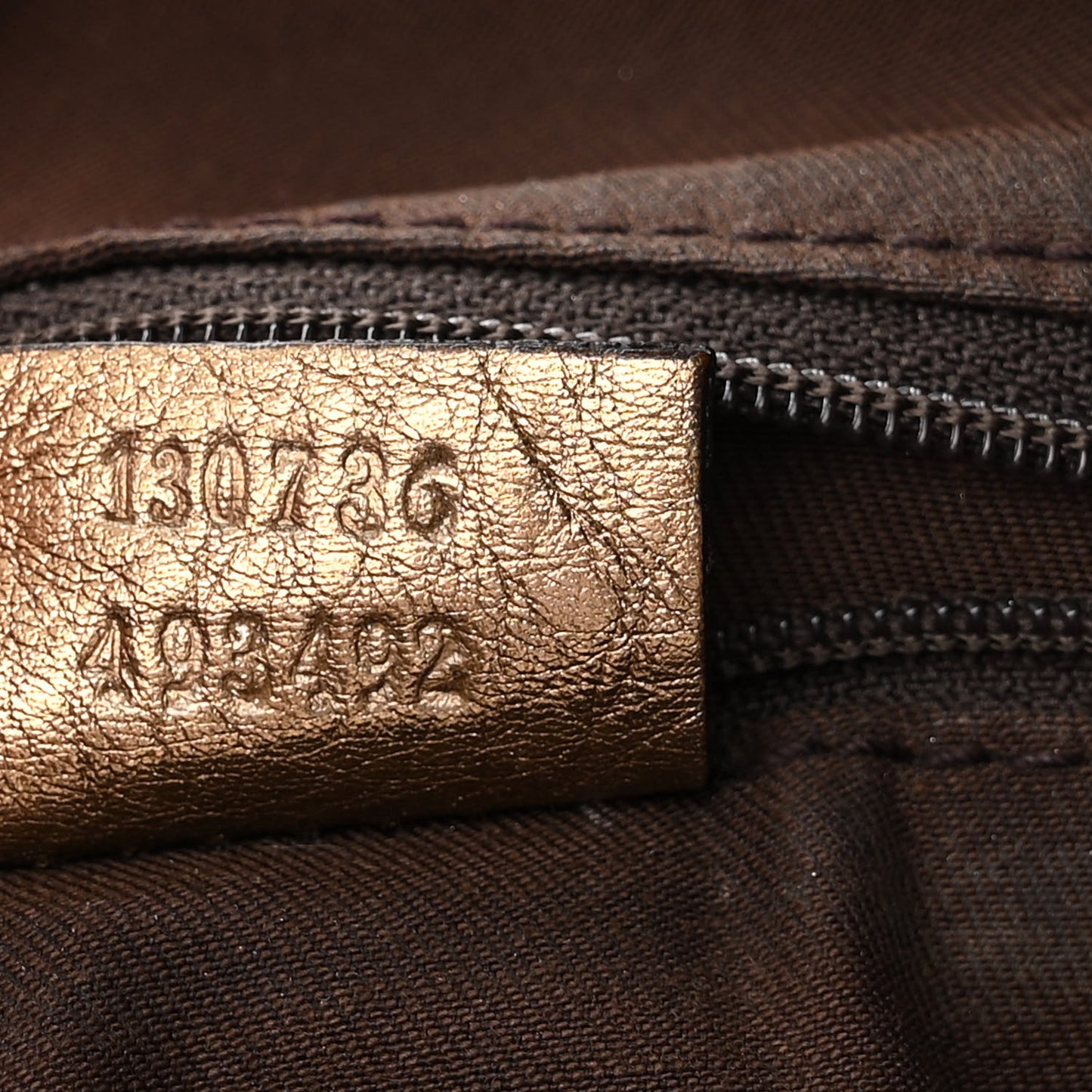 Satin Monogram Medium Abbey Shoulder Bag Bronze