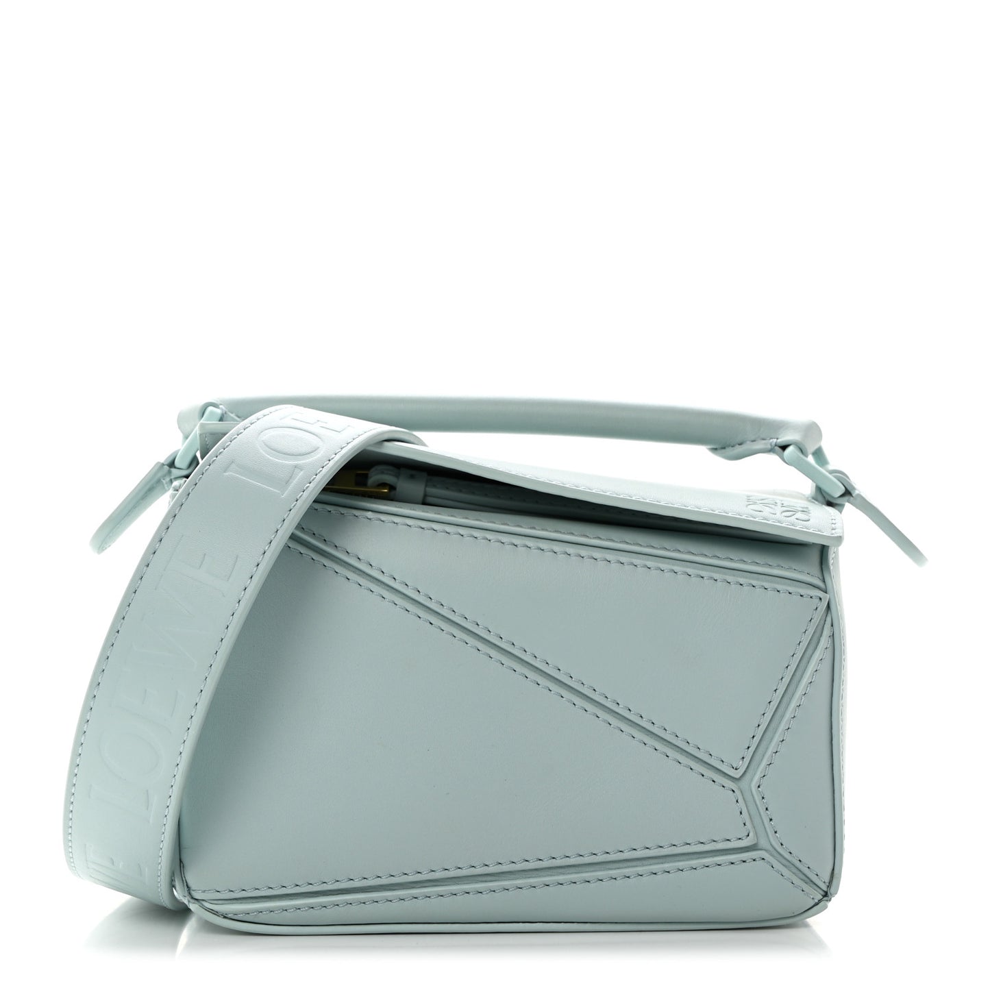 Calfskin Mini Puzzle Bag Iceberg