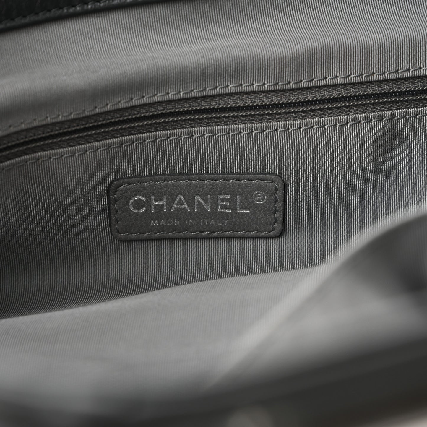 Lambskin Igloo Shoulder Bag Dark Grey