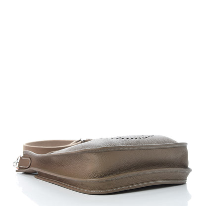 Hermes Taurillon Clemence Evelyne III PM Etoupe 4 of 10