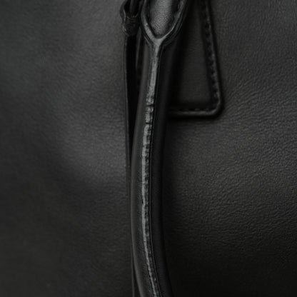 Prada City Calf Bi-Color Medium Galleria Double Zip Tote Black Celeste 17 of 18