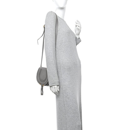 Chloe Grained Calfskin Small Marcie Saddle Bag Cashmere Grey 2 of 11