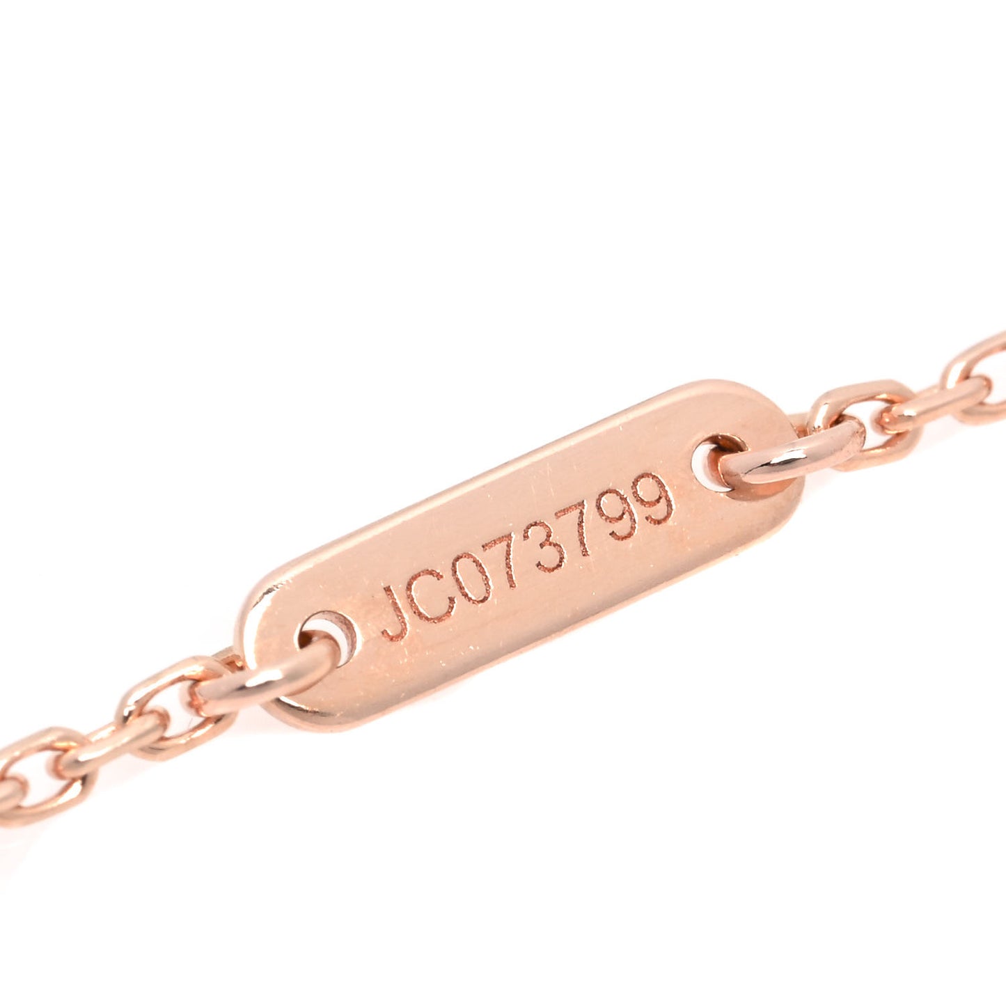 18K Rose Gold Carnelian Sweet Alhambra Pendant Necklace