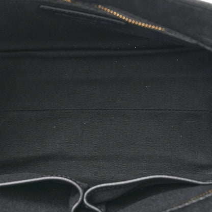 Alexander McQueen Pebbled Calfskin Small Skull Padlock Zip Around Tote Black 5 of 13