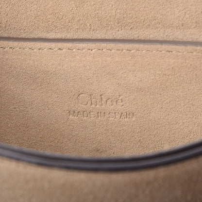 Chloe Suede Calfskin Small Faye Shoulder Bag Majolica Blue 6 of 7