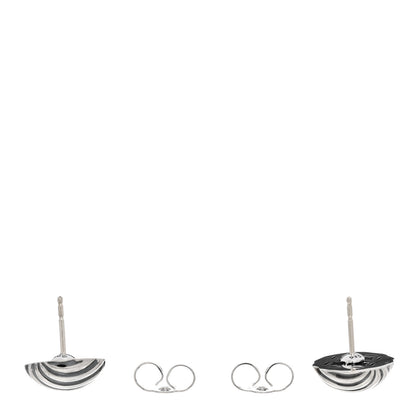David Yurman Sterling Silver 14mm Sculpted Cable Stud Earrings 3 of 4