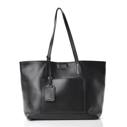 Prada City Calf Shopping Tote Black 3 of 16