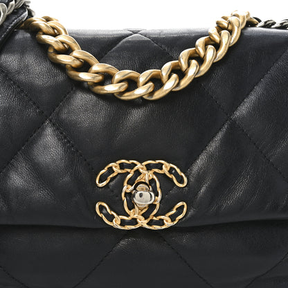 Chanel Lambskin Quilted Medium Chanel 19 Flap Black 8 of 10
