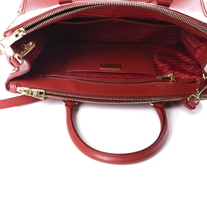 Prada Saffiano Medium Galleria Double Zip Tote Fuoco 6 of 13