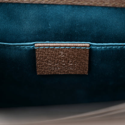 Gucci GG Supreme Monogram Web Small Ophidia Chain Shoulder Bag Brown 6 of 12