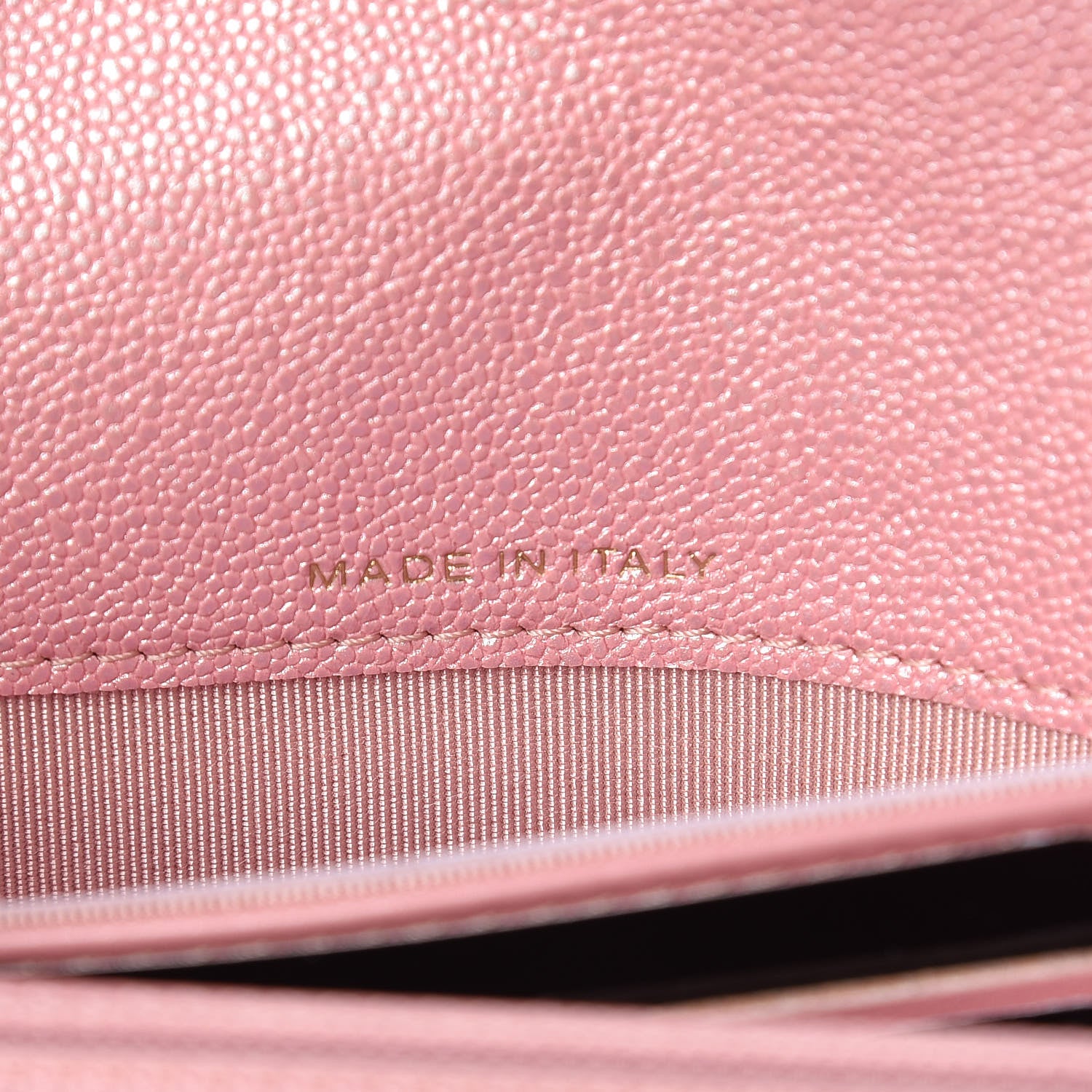 Chanel Iridescent Caviar Quilted Medium Flap Wallet Rose Pink 7 of 9