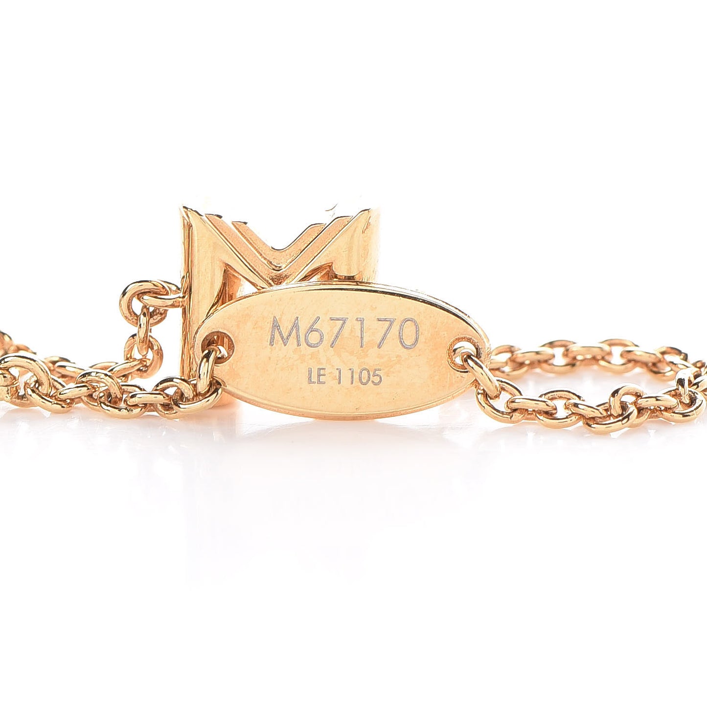 LV And Me Letter M Bracelet Gold