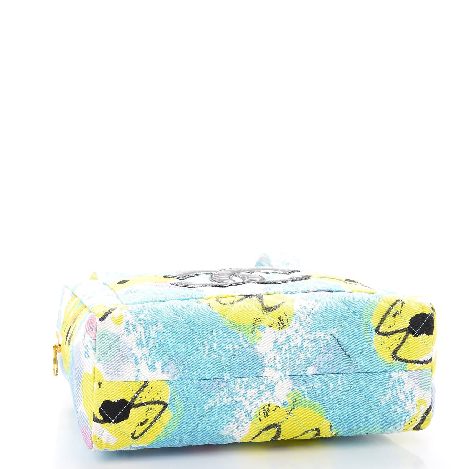 Chanel Canvas Printed Quilted CC Bowler Multicolor 4 of 11