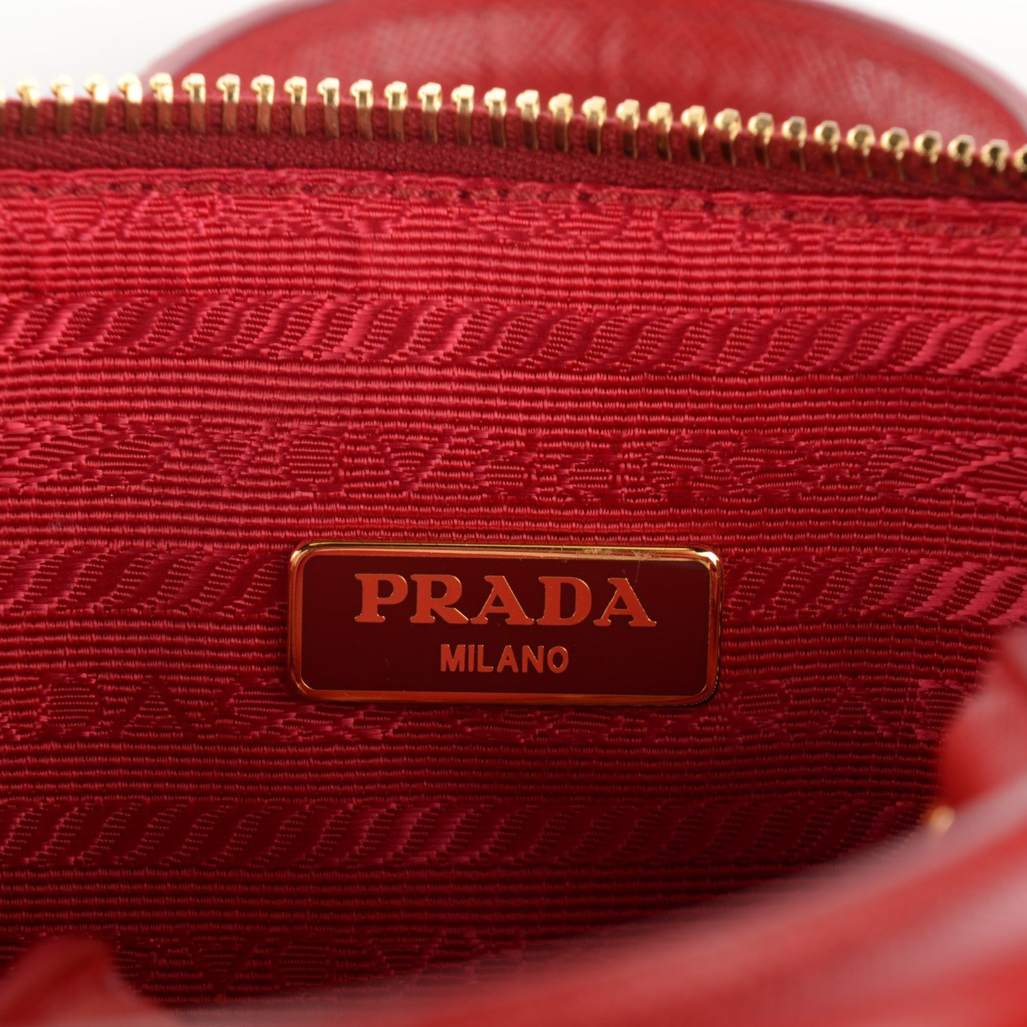 Prada Saffiano Lux Mini Convertible Bowler Fuoco 6 of 8