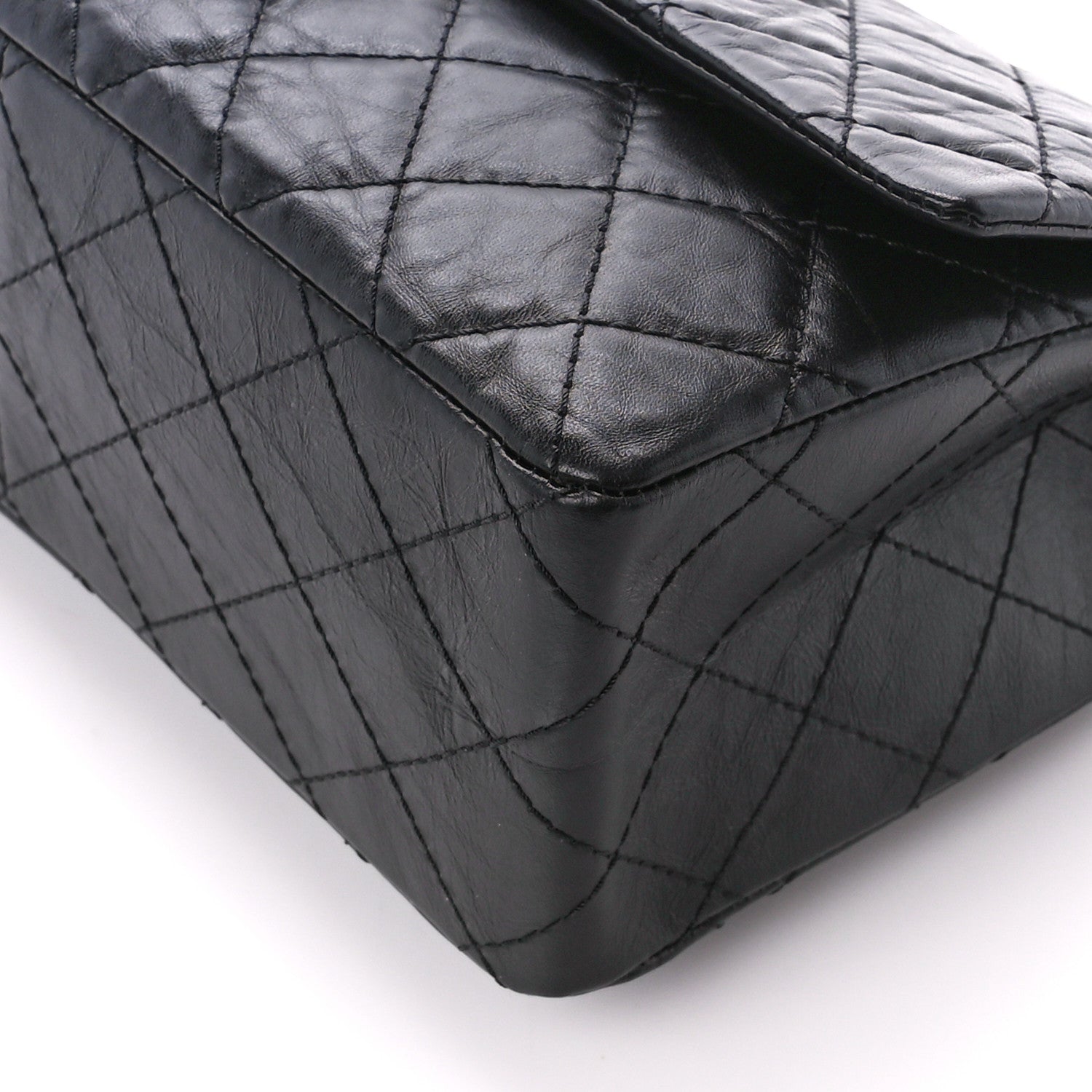Chanel Aged Calfskin Quilted 2.55 Reissue 226 Flap Black 11 of 12