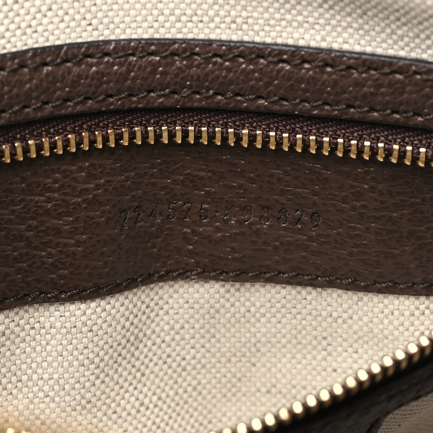Gucci GG Supreme Monogram Textured Dollar Calfskin Web Medium Ophidia Top Handle Bowler Bag Beige Ebony New Acero 7 of 10