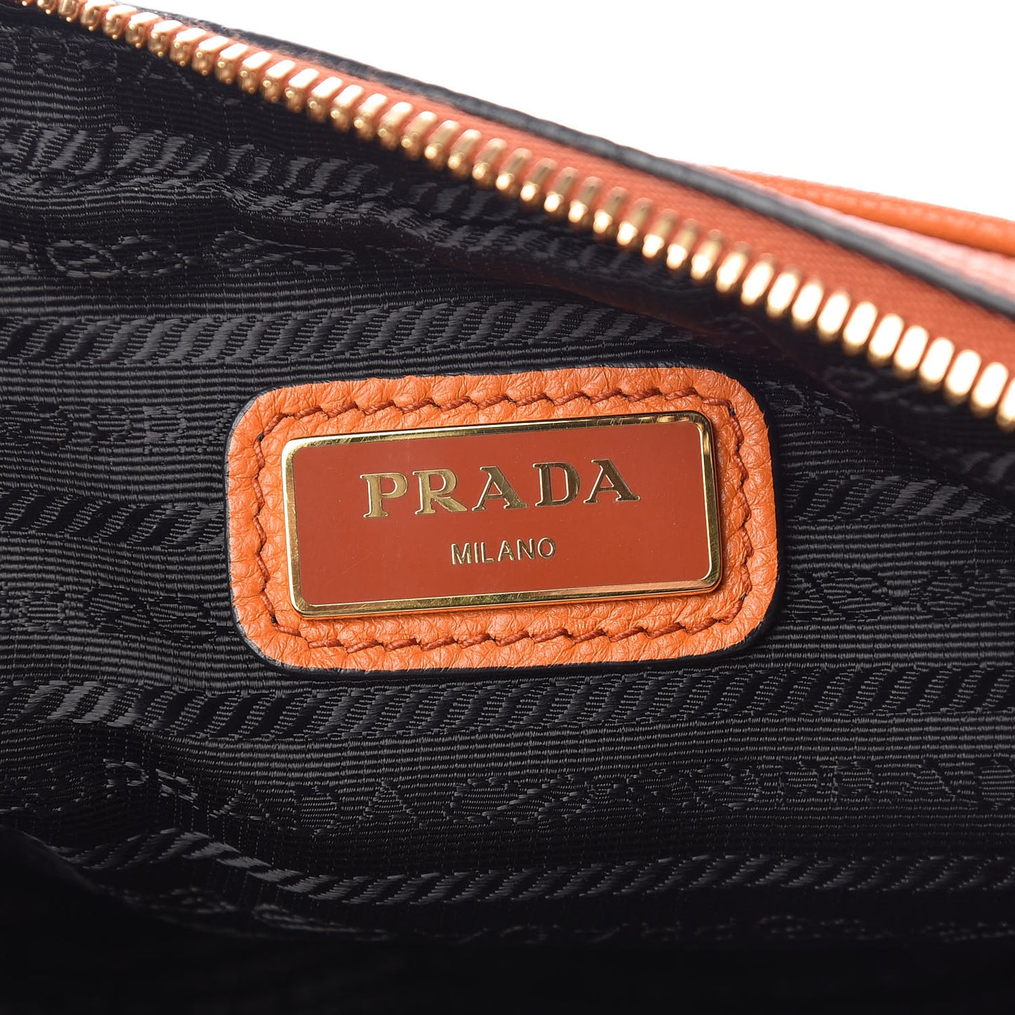 Vitello Daino Medium Double Zip Shoulder Bag Papaya