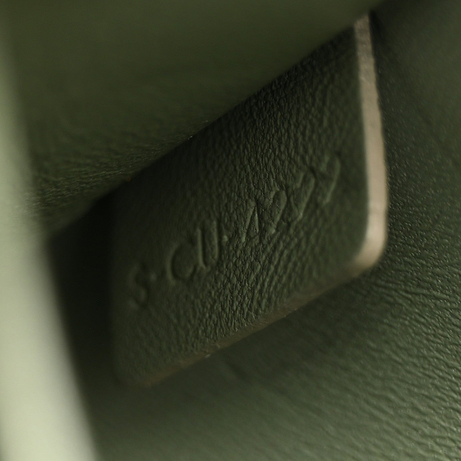 Celine Shiny Calfskin Triomphe Shoulder Bag Celadon 7 of 10