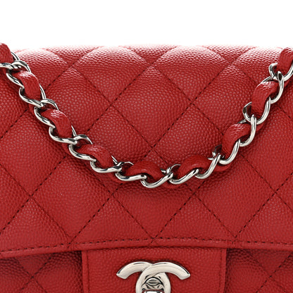 Chanel Caviar Quilted Mini Rectangular Flap Red 8 of 10