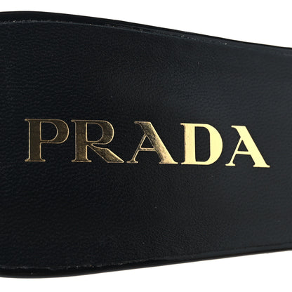 Prada Vernice Crystal Bow Pumps 39 Black 8 of 9