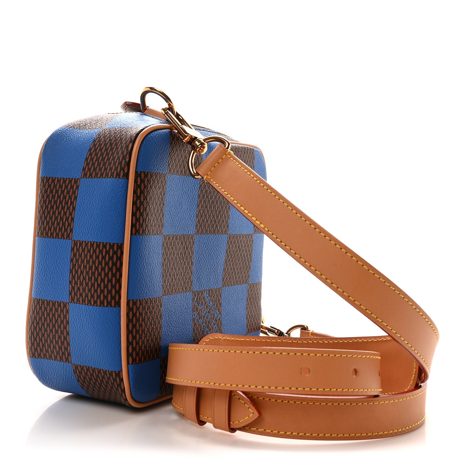 Louis Vuitton Damier Pop Chess Messenger Blue 3 of 10