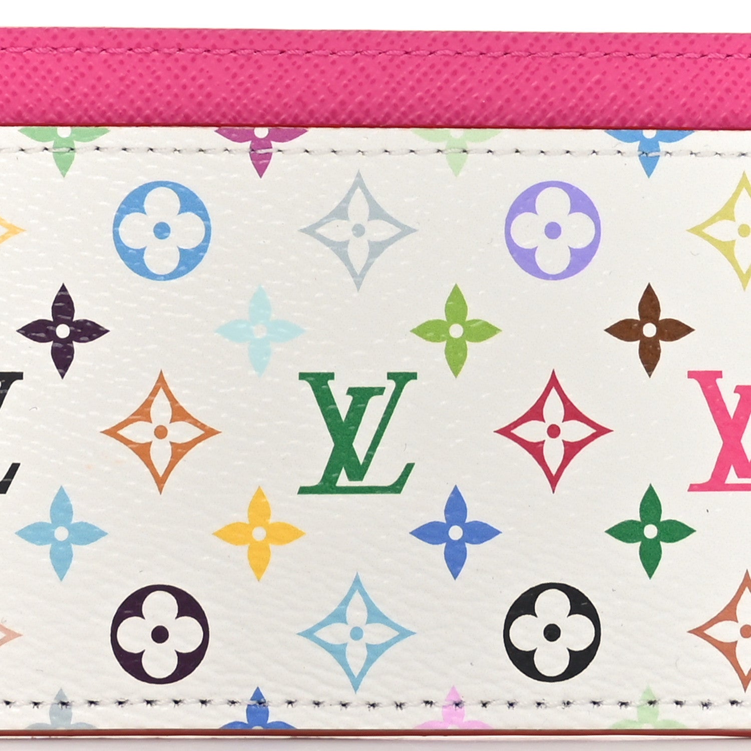 Louis Vuitton LV X TM Monogram Multicolor Card Holder Kawaii Pink 7 of 8