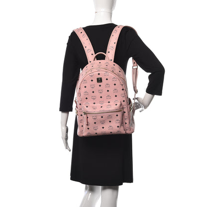 MCM Visetos Small Side Stud Stark Backpack Pink 2 of 8