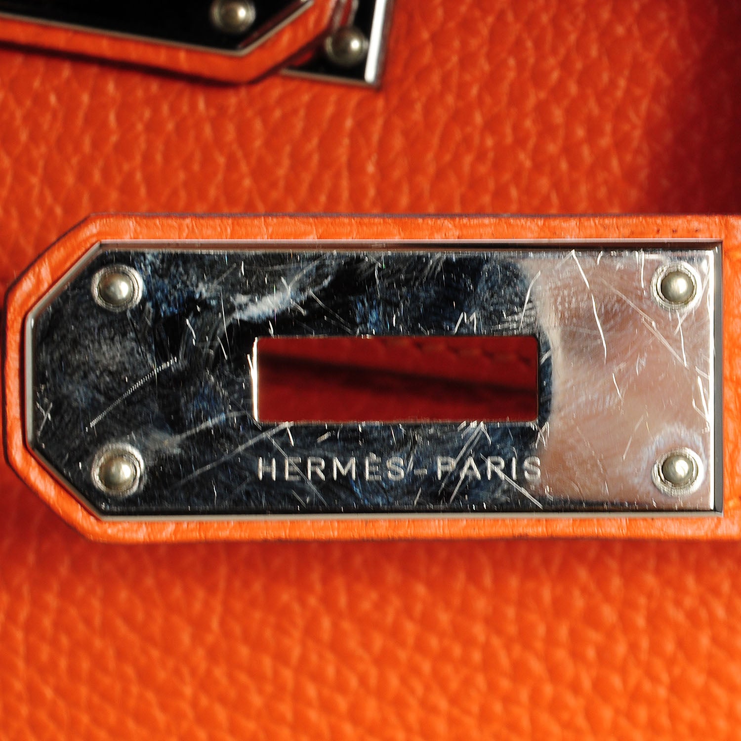 Hermes Togo Shoulder Kelly 40 Orange 9 of 21