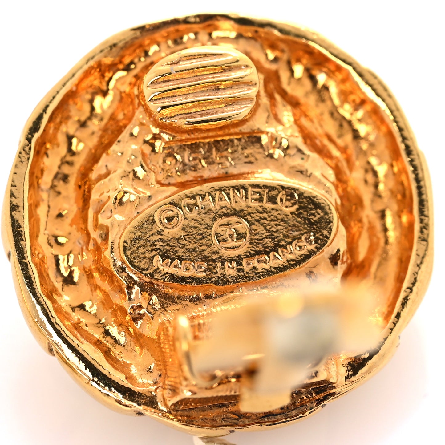 Pearl Clip On Earrings Gold