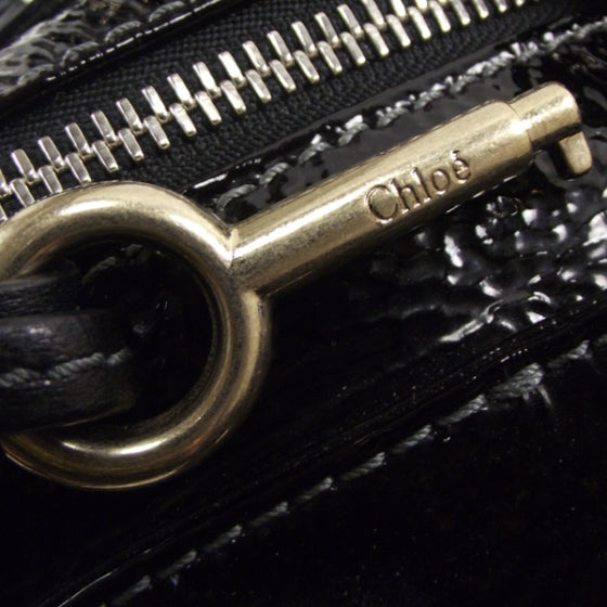 Patent Leather Paddington Tote Noir