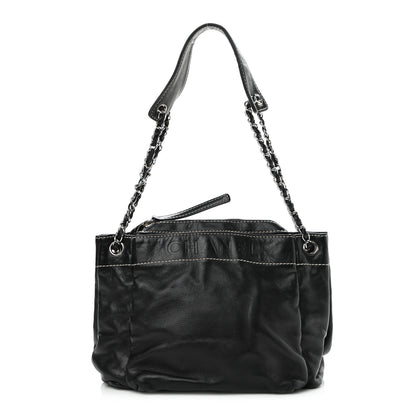Chanel Lambskin Lax Accordion Hobo Black 1 of 10