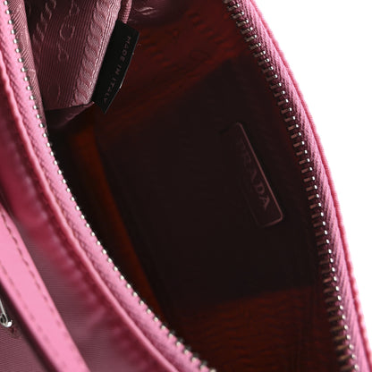 Prada Tessuto Nylon Saffiano Mini Re-Edition 2005 Bag Begonia 7 of 13