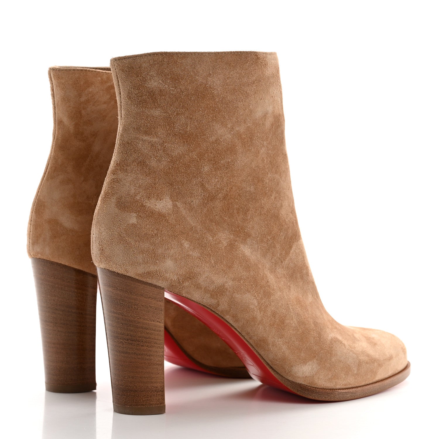 Christian Louboutin Veau Velours Adox 85 Ankle Boots 39.5 Kraft 4 of 9