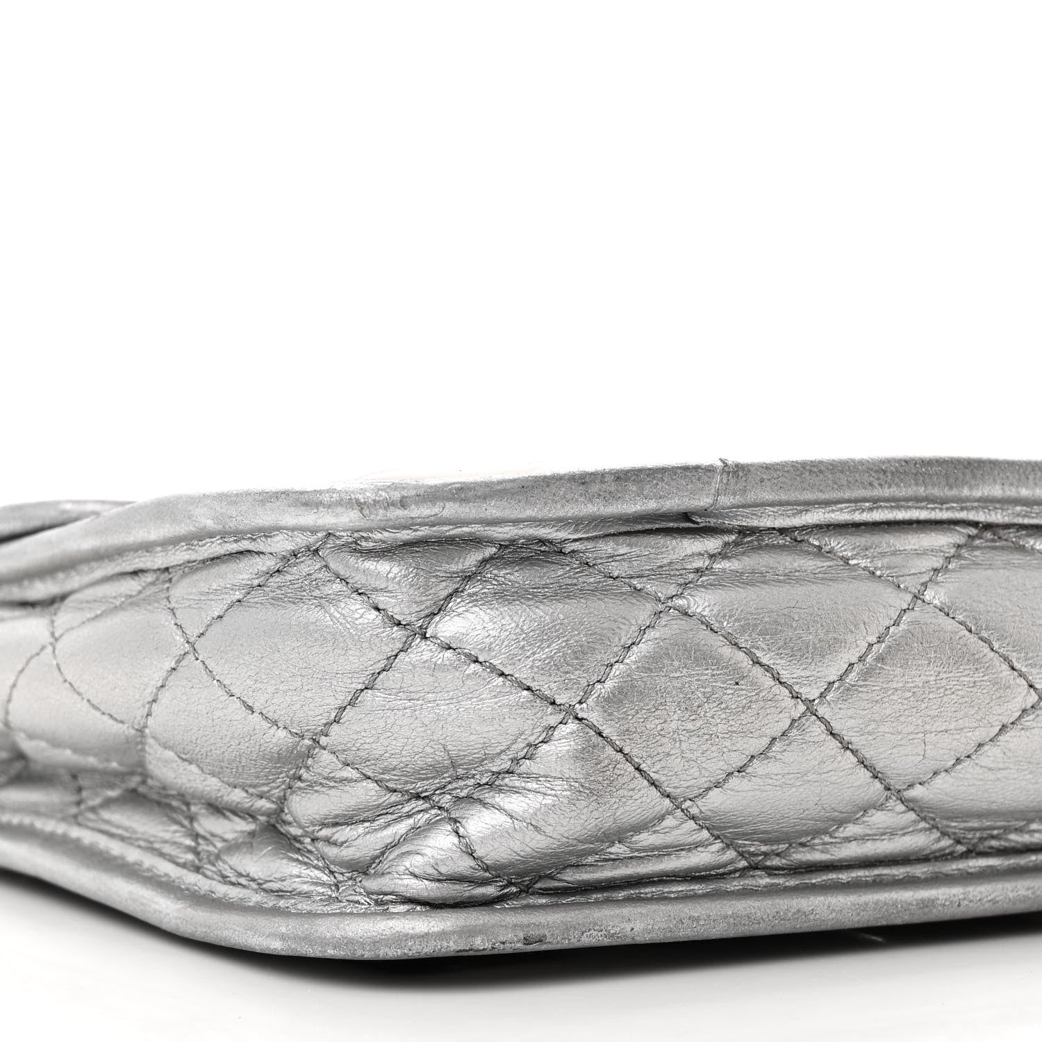 Chanel Vinyl Large Ice Cube Flap Silver 17 of 35