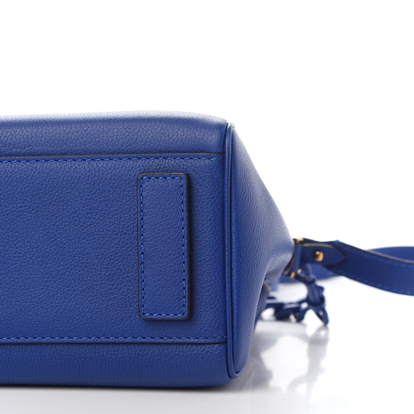 Grained Calfskin Small La Medusa Top Handle Bag Lapis
