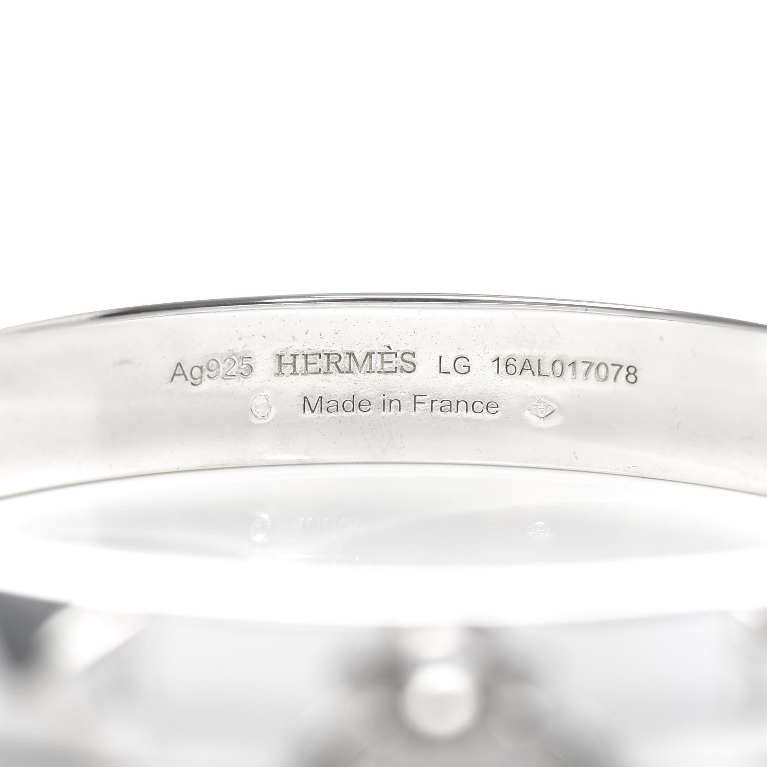 Hermes Sterling Silver PM Collier De Chien Bracelet LG 5 of 5