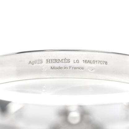 Hermes Sterling Silver PM Collier De Chien Bracelet LG 5 of 5