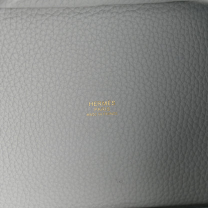 Hermes Taurillon Clemence Picotin Lock 18 PM Bleu Pale 6 of 11