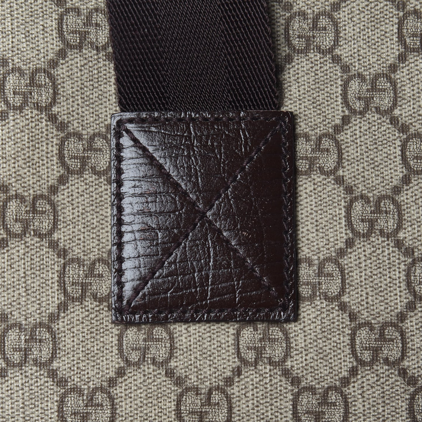 GG Plus Monogram Travel Bag Dark Brown