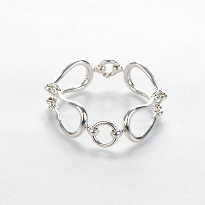 Hermes Sterling Silver Arabesque MM Bracelet 3 of 6