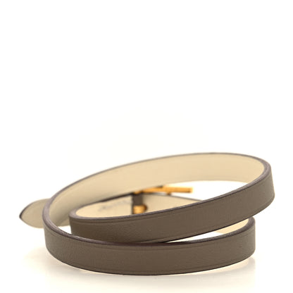 Hermes Swift Behapi Double Tour Bracelet T2 Etoupe Nata 3 of 4